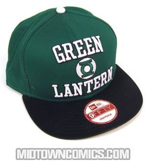 Green Lantern Hero Official Green Black Snap Back Cap