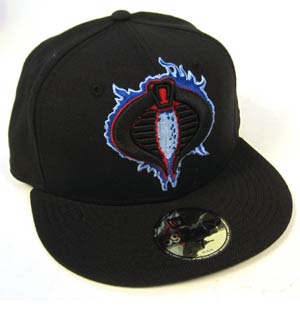 GI Joe Cobra Logoclipse Black Cap - Size 7 1/4 (57.7 cm / 22.75 in)