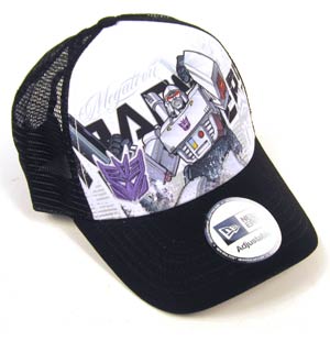 Transformers Megatron Heroic Official White Black Trucker Cap