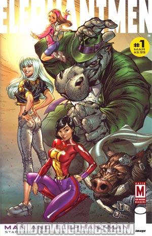 Elephantmen Man And Elephantman #1 Cover E Incentive J Scott Campbell Variant Cover