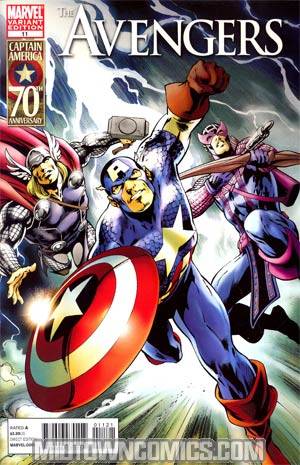 Avengers Vol 4 #11 Cover B Incentive Alan Davis Captain America 70th Anniversary Variant Cover