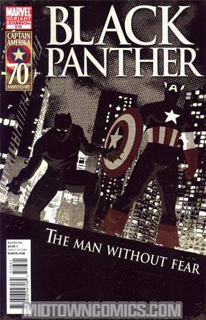 Black Panther The Man Without Fear #516 Cover B Incentive David Aja Captain America 70th Anniversary Variant Cover