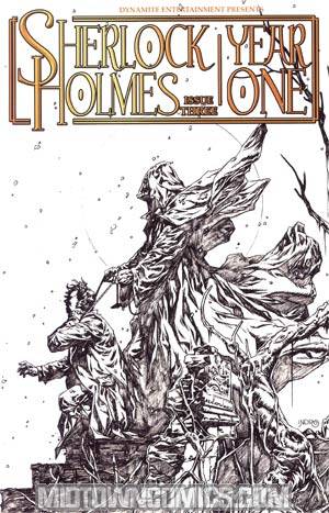 Sherlock Holmes Year One #3 Incentive Daniel Lindro Sketch Cover