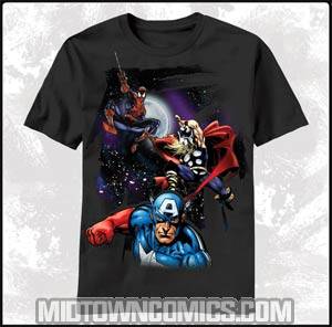 Marvel Team Ups Space Amigo Grey Youth T-Shirt Large