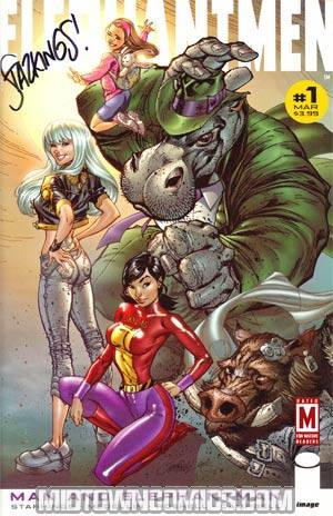 Elephantmen Man And Elephantman #1 Cover F Incentive J Scott Campbell Variant Cover Signed By Richard Starkings
