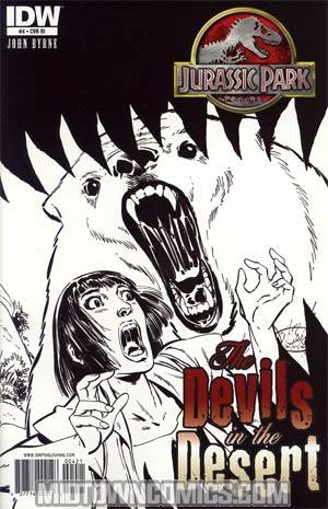 Jurassic Park The Devils In The Desert #4 Incentive John Byrne Sketch Cover