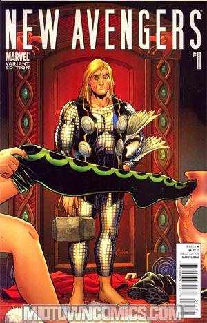 New Avengers Vol 2 #11 Incentive Thor Goes Hollywood Variant Cover