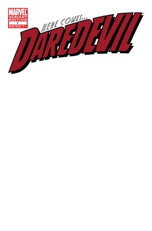Daredevil Vol 3 #1 Cover E Variant Blank Cover