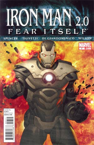 Iron Man 2.0 #7 Cover A Regular Ariel Olivetti Cover (Fear Itself Tie-In)