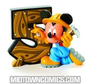 Disney Showcase Mickey Mouse By The Numbers Figurine - 5 Carpenter Mickey