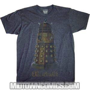 Doctor Who Daleks Exterminate T-Shirt Large