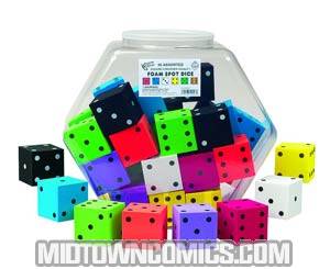 50mm Foam Spotted Dice 36-Piece Assortment Case