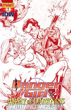 Danger Girl And The Army Of Darkness #1 Cover D Incentive J Scott Campbell Dangerous Red Cover