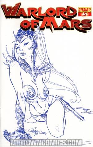 Warlord Of Mars #3 Variant J Scott Campbell Blue Cover