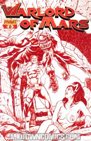 Warlord Of Mars #6 Incentive Stephen Sadowski Martian Red Cover