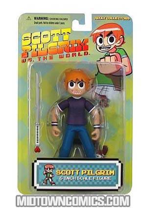 Scott Pilgrim 6-Inch Action Figure - Purple Shirt & Open Mouth