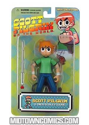 Scott Pilgrim 6-Inch Action Figure - Green Shirt & Closed Mouth