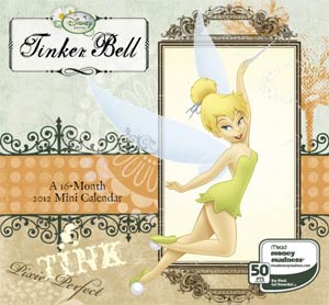 Tinker Bell 2012 6x6-Inch Mini Wall Calendar