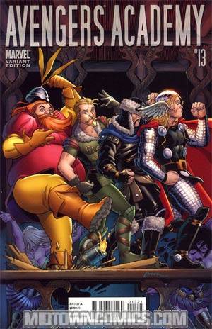 Avengers Academy #13 Incentive Thor Goes Hollywood Variant Cover