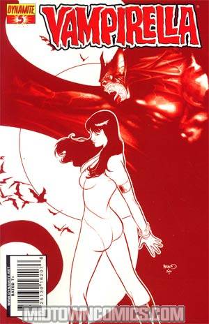 Vampirella Vol 4 #5 Incentive Paul Renaud Blood Red Cover