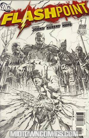 Flashpoint #1 Cover B Incentive Andy Kubert Sketch Cover