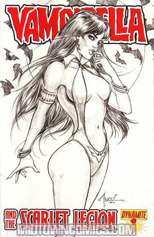 Vampirella And The Scarlet Legion #1 Incentive Billy Tucci Sketch Cover