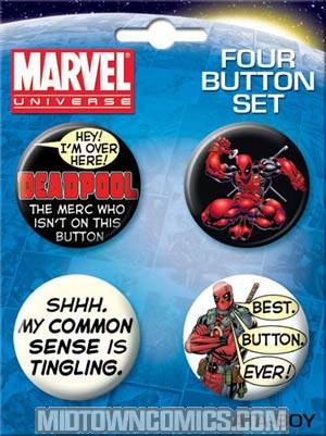 Deadpool 4-Button Set 1 (81960BT4)