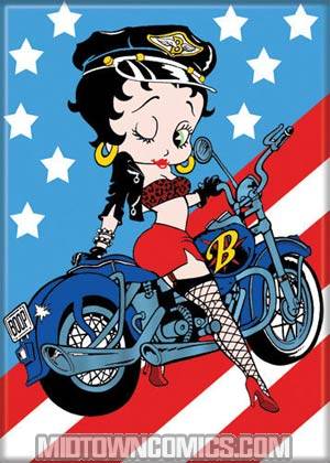 Betty Boop USA Motorcycle Magnet (23802BP)