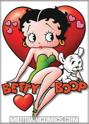 Betty Boop In Green Dress Magnet (22292BP )