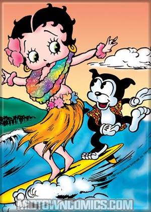 Betty Boop Surfin Magnet (1304BP)