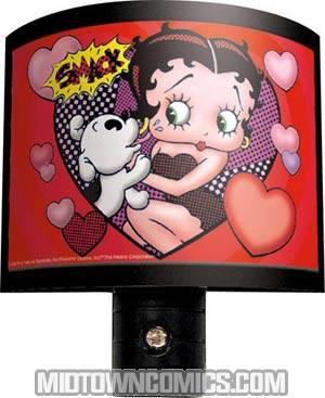 Betty Boop Red Hearts Night Light