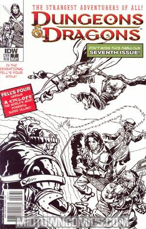 Dungeons & Dragons #7 Cover D Incentive Jorge Lucas Classic X-Men Homage Sketch Cover