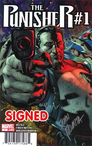 Punisher Vol 8 #1 Cover F DF Signed By John Romita Sr