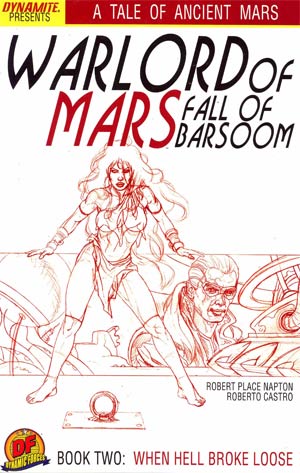 Warlord Of Mars Fall Of Barsoom #2 DF Exclusive Joe Jusko Martian Red Cover