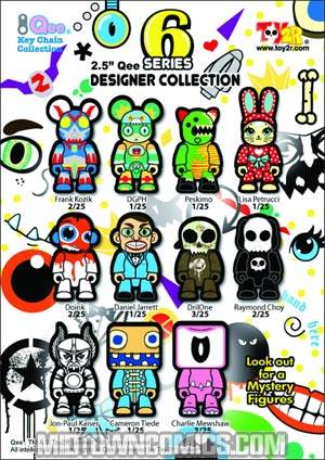 Qee 2.5-Inch Designer Collection Series 6 25-Piece Blind Mystery Box Display