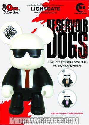 Reservoir Dogs 8-Inch Bear Qee Figure 6-Piece Assortment - Mr Brown