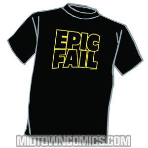 Epic Fail Black T-Shirt Large