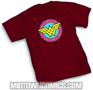 Wonder Woman Shield Symbol T-Shirt Large