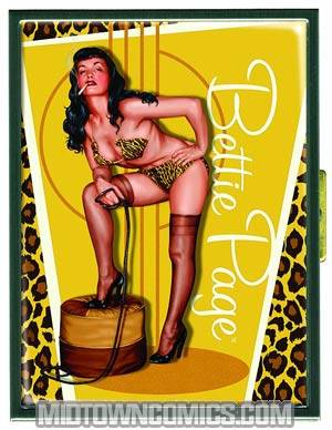 Bettie Page Golden Leopard Cigarette Case