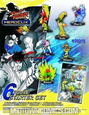 Capcom Street Fighter HeroClix Starter 6-Pack