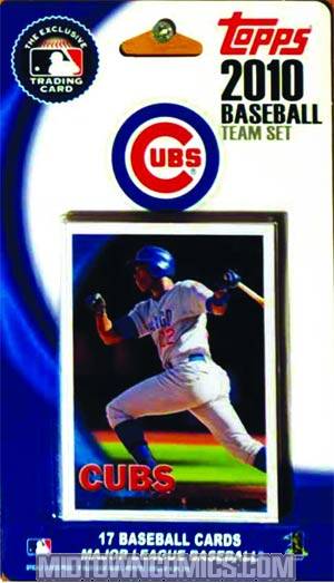 Topps 2011 Baseball Chicago Cubs Trading Cards Team Set Display