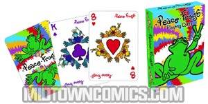 Peace Frogs Playing Cards