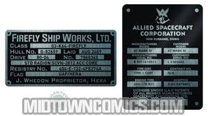 Firefly Builders Plaques Metalized Sticker Set