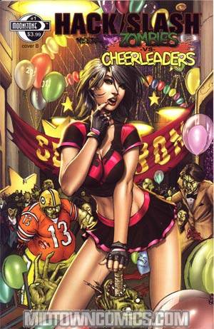 Hack Slash Meets Zombies vs Cheerleaders #1 Cvr B Mike DeBalfo Cover