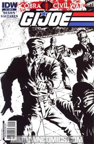 GI Joe Vol 5 #2 Incentive Javier Saltares Sketch Cover (Cobra Civil War Tie-In)