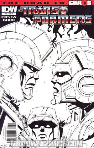 Transformers Vol 2 #20 Cover C Incentive Marcelo Matere Sketch Cover