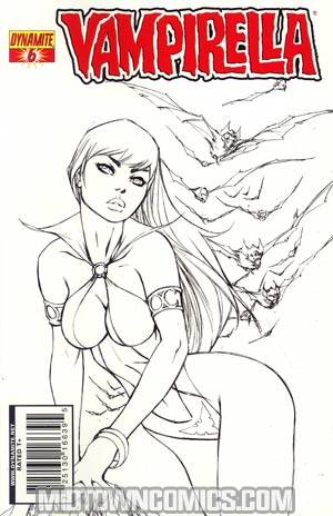 Vampirella Vol 4 #6 Incentive Ale Garza Sketch Cover