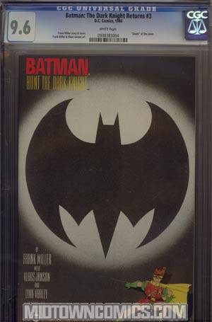 Batman The Dark Knight Returns #3 Cover E CGC 9.6