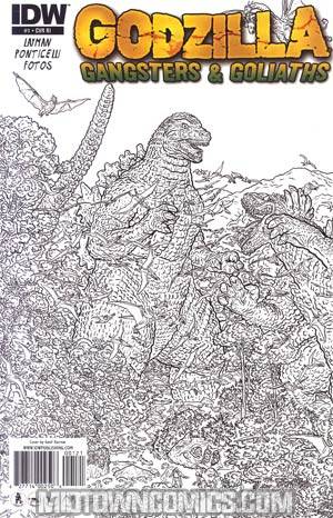 Godzilla Gangsters & Goliaths #1 Cover C Incentive Geof Darrow Sketch Cover