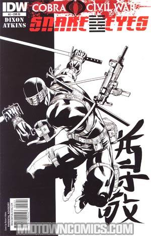 Snake Eyes #2 Cover C Incentive Robert Atkins Sketch Cover (Cobra Civil War Tie-In)